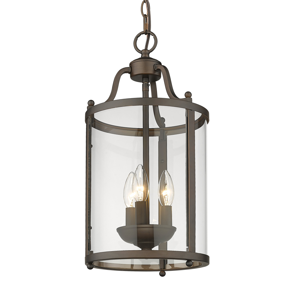 Golden Lighting Payton 3-light Pendant in Rubbed Bronze
